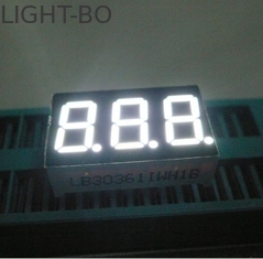 سه رقمی 7 قسمت نمایش LED خالص سفید نمایش هفت قسمت کوچک برای دستگاه الکترونیکی