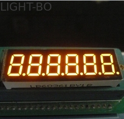 مقیاس های الکترونیکی 6 Digit 7 segment LED Display 0.36 inch Ultra Bright Amber