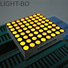 زرد 3 مگا پیکسل 8x8 نقطه ماتریس LED با سطوح سیاه و سفید رنگ سیاه و سفید