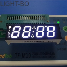 صفحه نمایش LED سفارشی فوق العاده سفید ، صفحه نمایش 4 قطعه دیجیتال آند مشترک برای تایمر فر