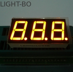 نمایشگر CC / CA Polarity 3digit 7 Segment LED آند مشترک 37.6 X 19mm ابعاد بیرونی