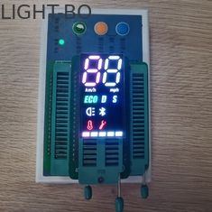 نمایشگر LED دو رنگه 2 رقمی 7 رقمی مشترک آند SMD برای الکتروموتور