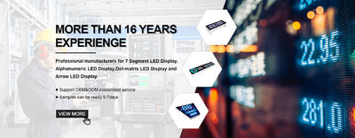 کیفیت صفحه نمایش 7 قسمت LED کارخانه