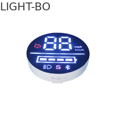 صفحه نمایش LED دایره ای سفارشی با رنگ سفید فوق العاده روشن با قطر 35 میلی متر برای الکتروموبیل