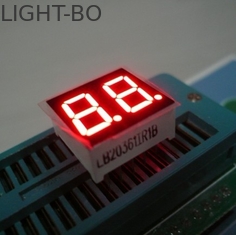 0.36 اینچ قرمز دو رقمی 7 قسمت LED نشان می دهد روشنایی بالا برای دستگاه های الکترونیکی
