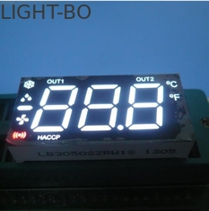 نمایشگر چند لایه Triple Digit Seven Segment LED فوق العاده سفید برای کنترل گرمایش / خنک کننده