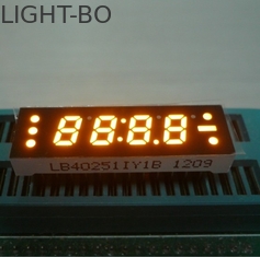 0.25 اینچ زرد چهار رقمی نمایش 7 ساعته LED ساعت، درایو فعلی کوچک