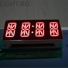 صفحه نمایش 4 رقمی 7 قطعه الفبای ال ای دی قرمز روشن برای پانل ابزار