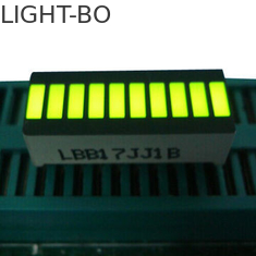 زرد 10 چراغ نور نوار، بخش بزرگ 10 بخش LED نمایش 25.4 x 10.1 * 7.9mm