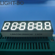 صفحه نمایش 6 رقمی 7 قسمت LED، ساعت دیواری LED فوق العاده روشن روشن 0.36 اینچ
