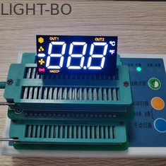 90 درجه PIN خمیدگی صفحه نمایش LED 7 قطعه ای قرمز / سفید / عنبر سه گانه برای کنترل دما