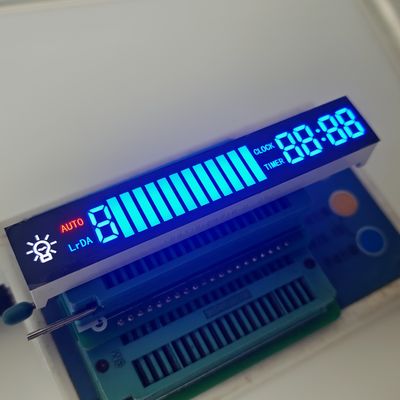 قیمت خوب صفحه نمایش ال ای دی آبی روشن / سفید / قرمز سفارشی 7 بخش برای هود آشپزخانه آنلاین