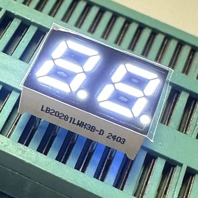 قیمت خوب سپر روشن سفید 2 رقم 7 میلی متر 7 بخش صفحه نمایش LED کاتود مشترک برای لوازم خانگی آنلاین