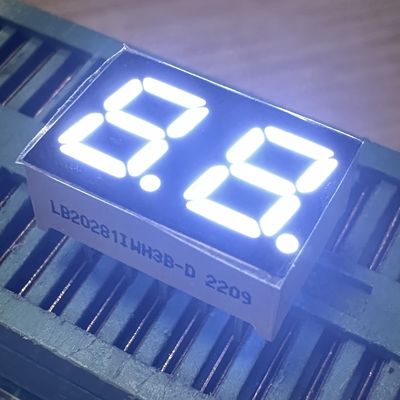 قیمت خوب 2 Digit 7mm 7 Segment LED Display Common Anode White for Home Appliances آنلاین