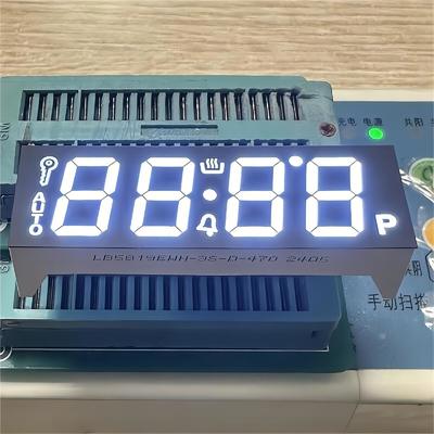 قیمت خوب Ultra White LED Display 7 Segment 4 Digit Common Cathode for Oven 58.2*19mm آنلاین