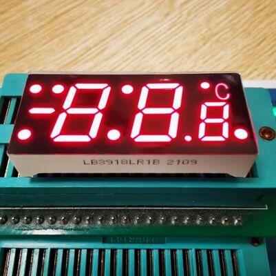 قیمت خوب صفحه نمایش LED سه رقمی 7 بخش کاتود مشترک با علامت منفی برای شاخص درجه حرارت آنلاین