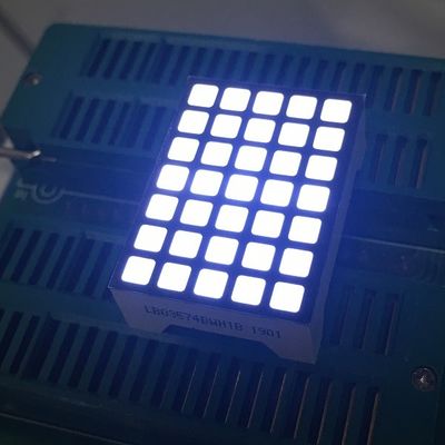 قیمت خوب نمایشگر 5x7 نقطه ای ماتریس LED نمایش فوق العاده سفید ردیف آنودا کاتد ستون برای نشانگر ارتقاء آنلاین