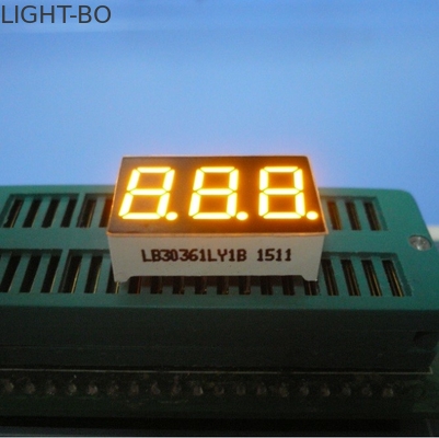 قیمت خوب LED Triple Digit 7 Segment نمایشگر رنگ زرد رنگ برای اجاق گاز برقی / مایکروویو آنلاین