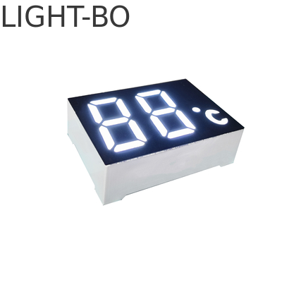 2 Digit 7 Segment LED LED فوق العاده روشن و سفید LED رنگ 120-140mcd شدت درخشش