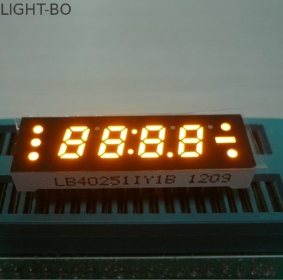 قیمت خوب 0.25 اینچ زرد چهار رقمی نمایش 7 ساعته LED ساعت، درایو فعلی کوچک آنلاین