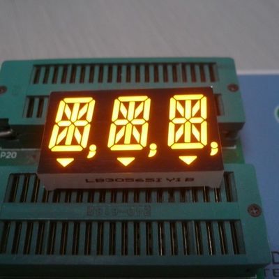 قیمت خوب 0.56 اینچ 3 رقم 14 بخش صفحه نمایش LED ابر امبر برای شاخص دیجیتال آنلاین