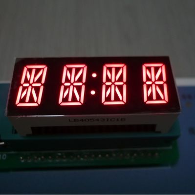 قیمت خوب نمایشگر LED آلفانومریک 7 سگمنتی 4 رقمی قرمز روشن 14 سگمنتی برای پنل ابزار آنلاین