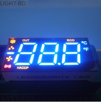 نمایشگر چند لایه سه رنگی عیار 0.50lnch با هفت قطعه LED برای گرمایش مدت طولانی زندگی آند مشترک CC / CA