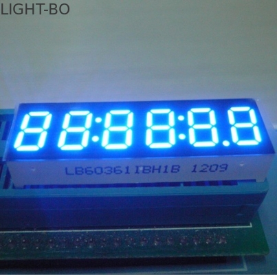 قیمت خوب صفحه نمایش فوق العاده روشن آبی 6 رقمی 7 قسمت LED 0.32 اینچ با سطح سیاه آنلاین