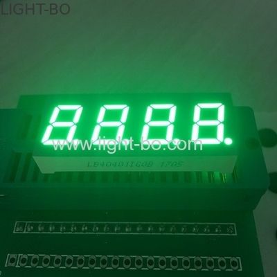 صفحه نمایش چهار رقمی 7 عدد LED عددی 0.4 اینچ سبز خالص برای کنترل درجه حرارت