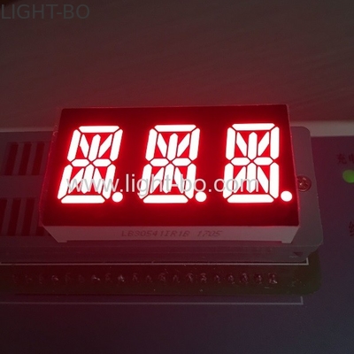 نمایشگر فوق العاده قرمز 0.54 اینچی Triple Digit 14 Segmental Alphanumeric Led Display