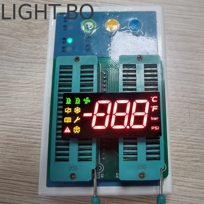 صفحه نمایش LED سه رقمی هفت بخش برای کنترل دمای سفارشی
