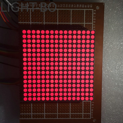 قیمت خوب روشنایی داخلی / خارجی کاتود مشترک 3 میلی متر زرد LED Dot Matrix Display 18 PIN آنلاین
