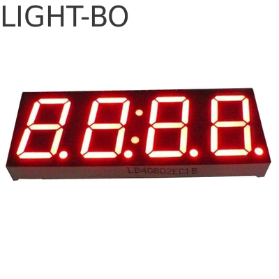 صفحه نمایش ساعت LED قطبی کاتود مشترک با قاب آلومینیومی در رنگ خاکستری / سیاه