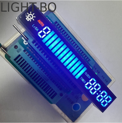 ماژول نمایش LED طراحی سفارشی آبی / قرمز / سفید 7 بخش کاتود مشترک برای هود دامنه