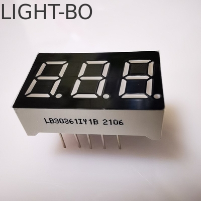 قیمت خوب 7 بخش 3 رقمی 9.2mm صفحه نمایش LED فوق العاده درخشان آمبر کاتود مشترک برای پانل متر آنلاین