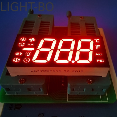 قیمت خوب Ultra Bright Red 3 Digit 7 Segment LED Display Common Cathode برای پنل کنترل یخچال آنلاین