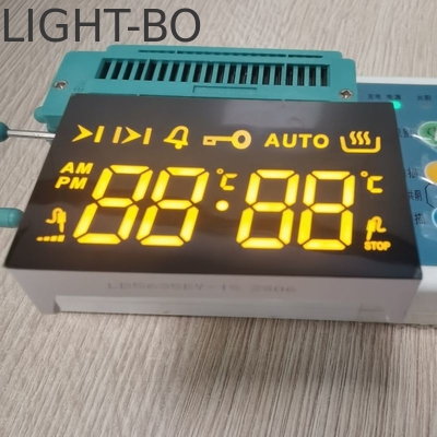 Ultra Amber LED Display 7 Segment 4 Digit Common Cathode for 4 Key Touch ساخته شده در فر