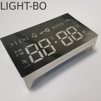 صفحه نمایش ال ای دی 7 بخش Ultra Bright Amber 4 عدد آنود مشترک برای 4 کلید لمس