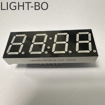 برای کنترل دمای 4 رقم 14.2mm سبز خالص 7 بخش صفحه نمایش LED آنود مشترک