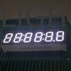 صفحه نمایش LED سفید 7 بخش 6 رقمی 9.2 میلی متر کاتود مشترک برای تایمر شمارش عقب دیجیتال