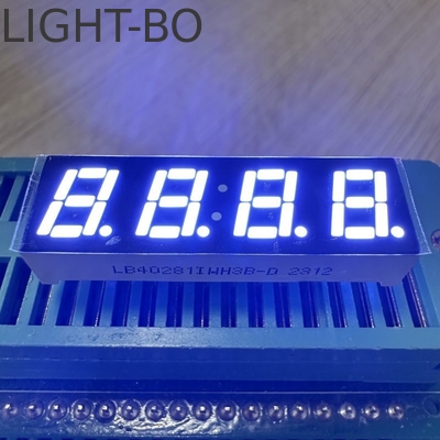 صفحه نمایش LED سفید 7mm 4 عدد 7 بخش آنود مشترک برای پانل مولتی متر