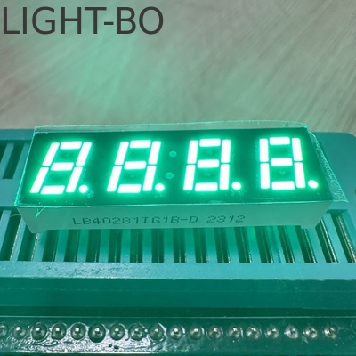 رنگ سبز 4 رقمی 7 میلی متری صفحه نمایش LED 7 بخش آنود مشترک برای کنترلگر دما