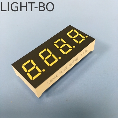 4 رقم 0.4 اینچ 7 بخش Ultra White LED Display Common Anode برای نظارت دقیق ابزار