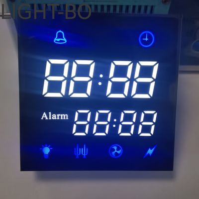 صفحه نمایش LED 7 بخش آنود مشترک برای تایمر فر دیجیتال Ultra White / Blue