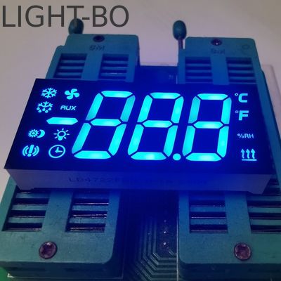 صفحه نمایش ال ای دی 3 رقمی 7 بخش Ultra Blue Common Anode برای کنترل کننده یخچال