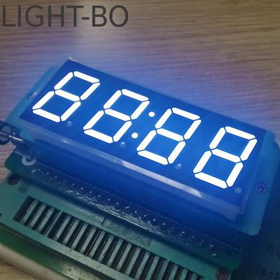 صفحه نمایش ساعت LED 4 رقمی 7 بخش آنود مشترک سفید 14.2 میلی متر برای تایمر دیجیتال