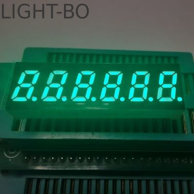 رنگ سبز اندازه کوچک 6 رقمی 7 بخش صفحه نمایش LED کاتود مشترک برای تبدیل فرکانس