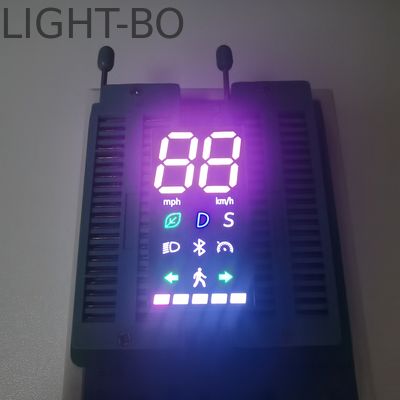 صفحه نمایش LED دو رنگی قرمز و سفید بسیار روشن نمایشگاه LED هفت بخش برای اسکوتر الکتریکی شیائومی