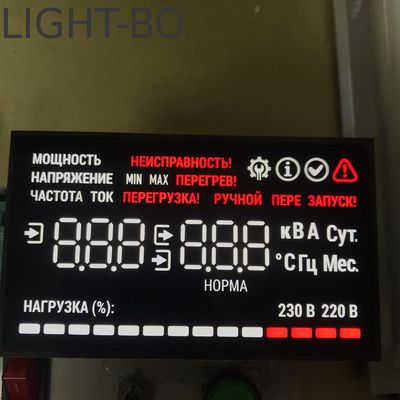 Ultra Bright White/Red Common Cathode Custom Seven Segment Led Display برای سیستم برق بدون وقفه UPS