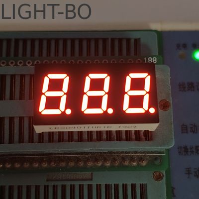 0.4 اینچ Ultra Bright Red 7 Segment LED Display سه رقمی آنود مشترک